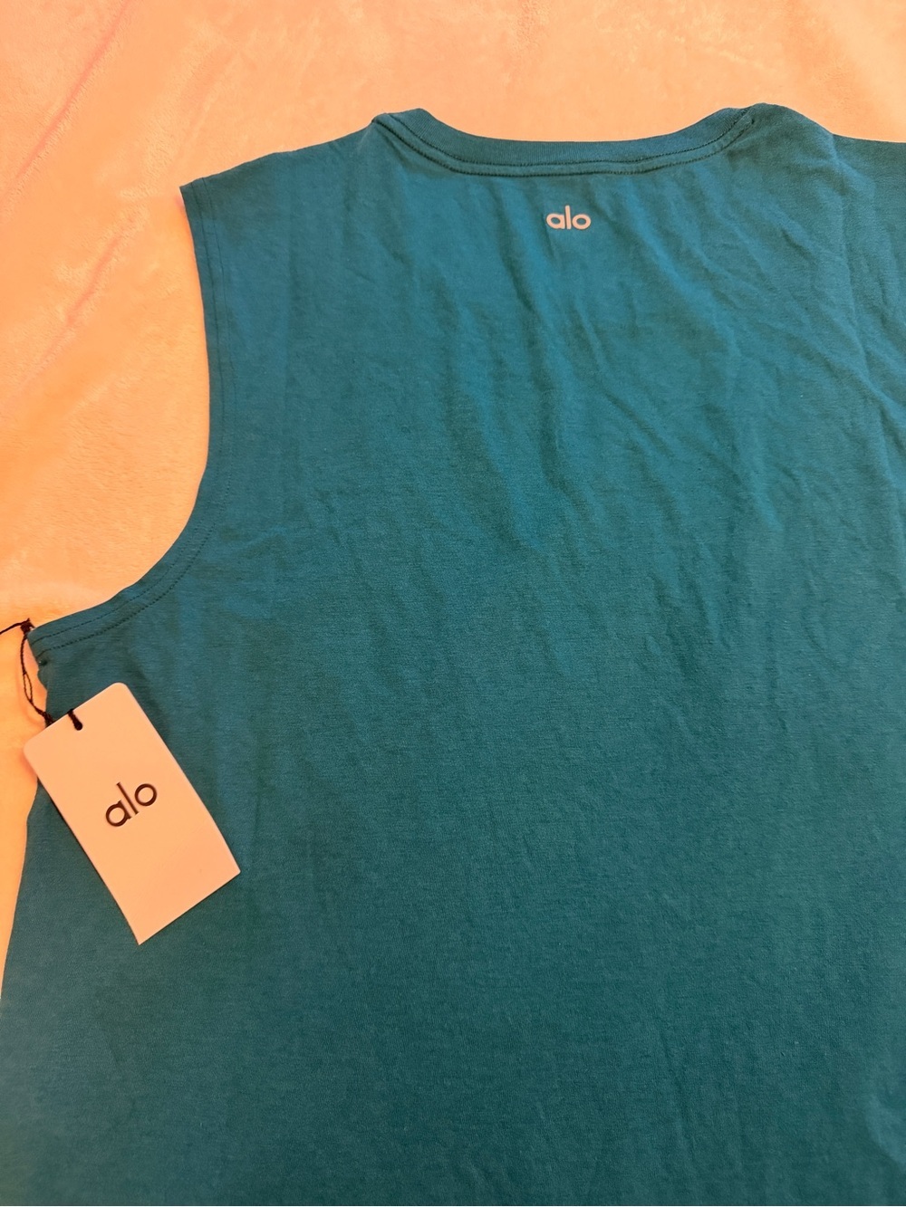 NWT ALO Yoga Triumph Muscle Tank Oceanic Teal Men’s M M2033R - Picture 6 of 12